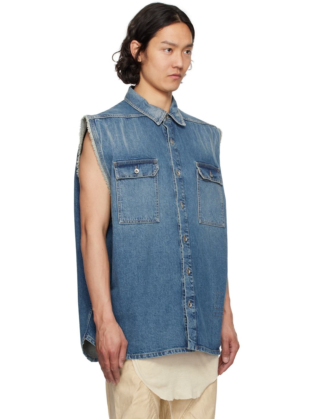 Indigo Hollywood SL Tommy Jumbo Denim Overshirt - 2