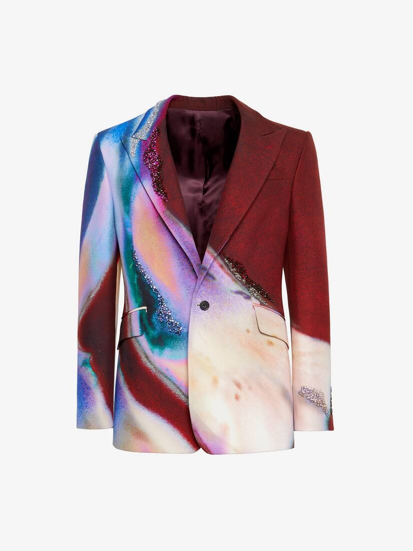 Alexander McQueen Men's Luminous Flower Single-breasted