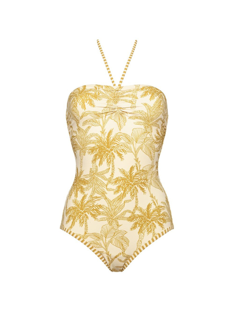 Ailleurs bustier floral-print swimsuit 1