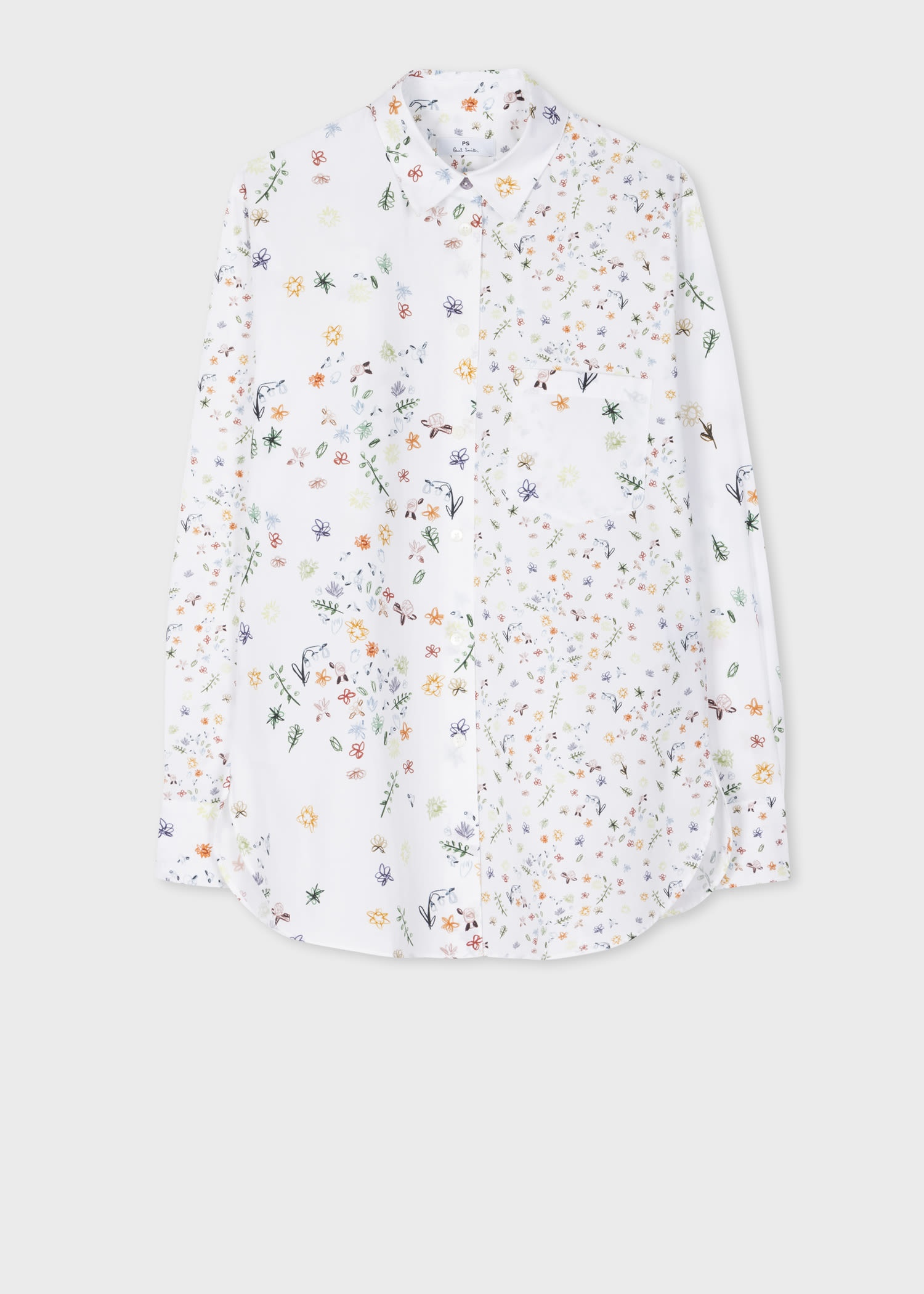 White Relaxed-Fit 'Seedhead' Shirt - 1