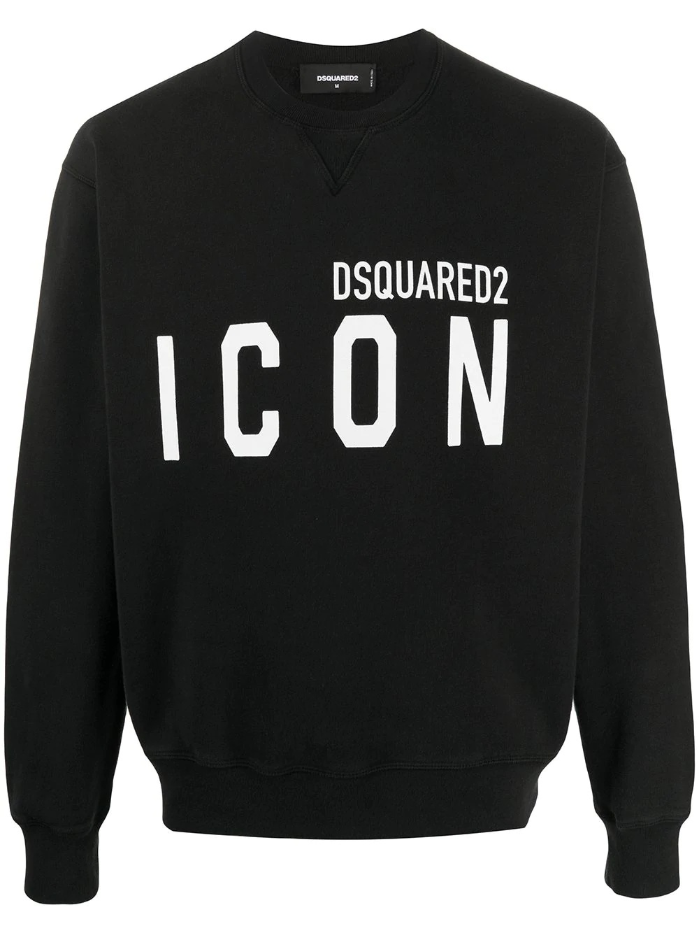 Icon-print crew neck sweatshirt - 1