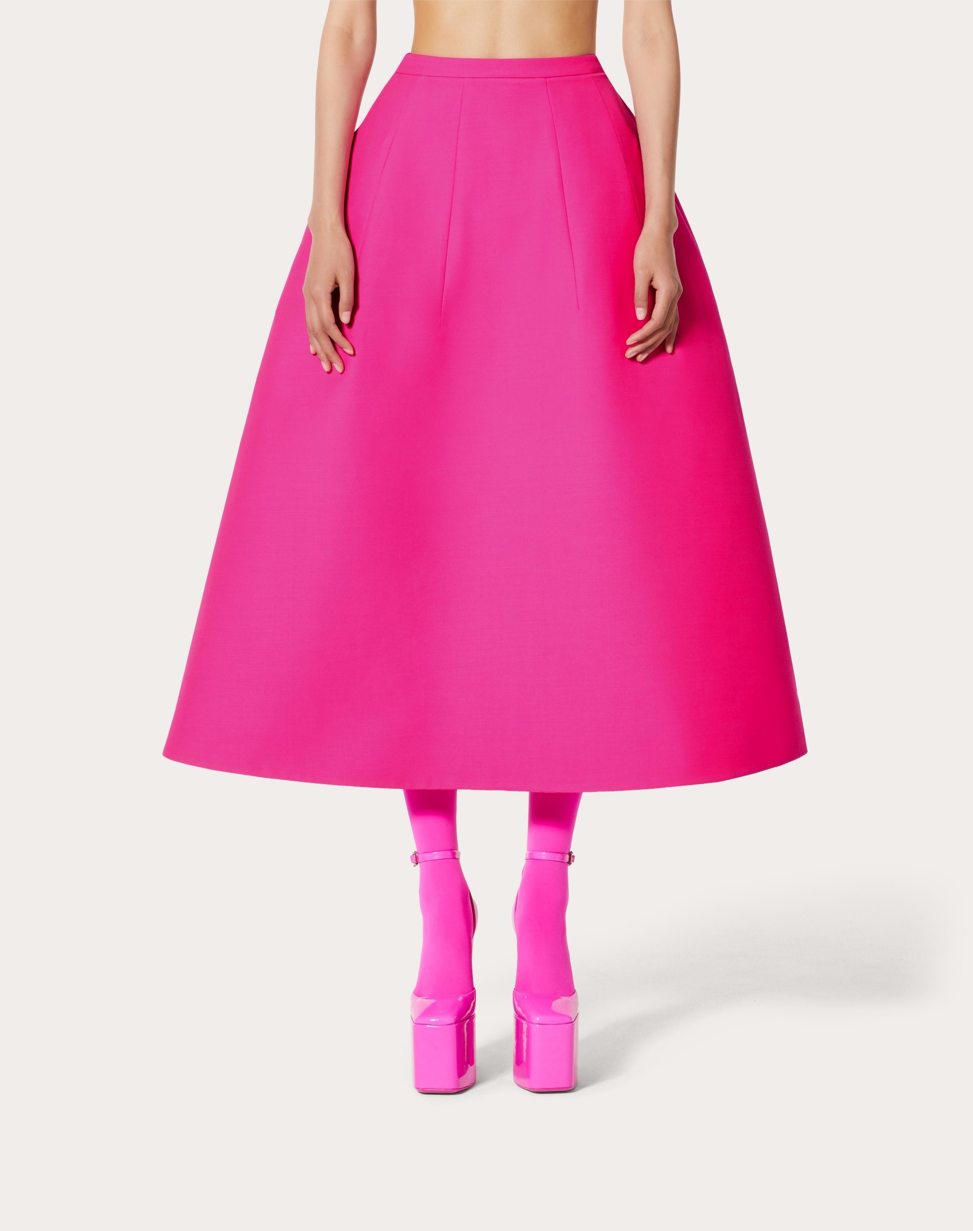 CREPE COUTURE MIDI SKIRT - 3