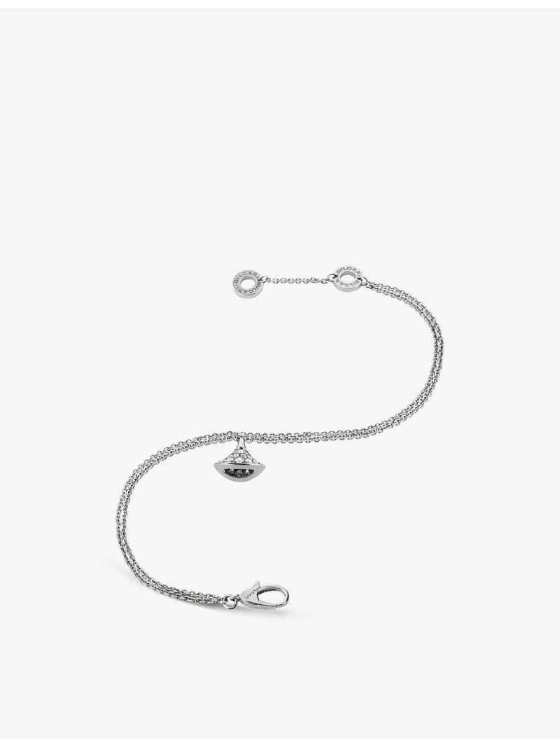 BVLGARI Diva's Dream 18ct white-gold and 0.26ct brilliant-cut diamond bracelet outlook