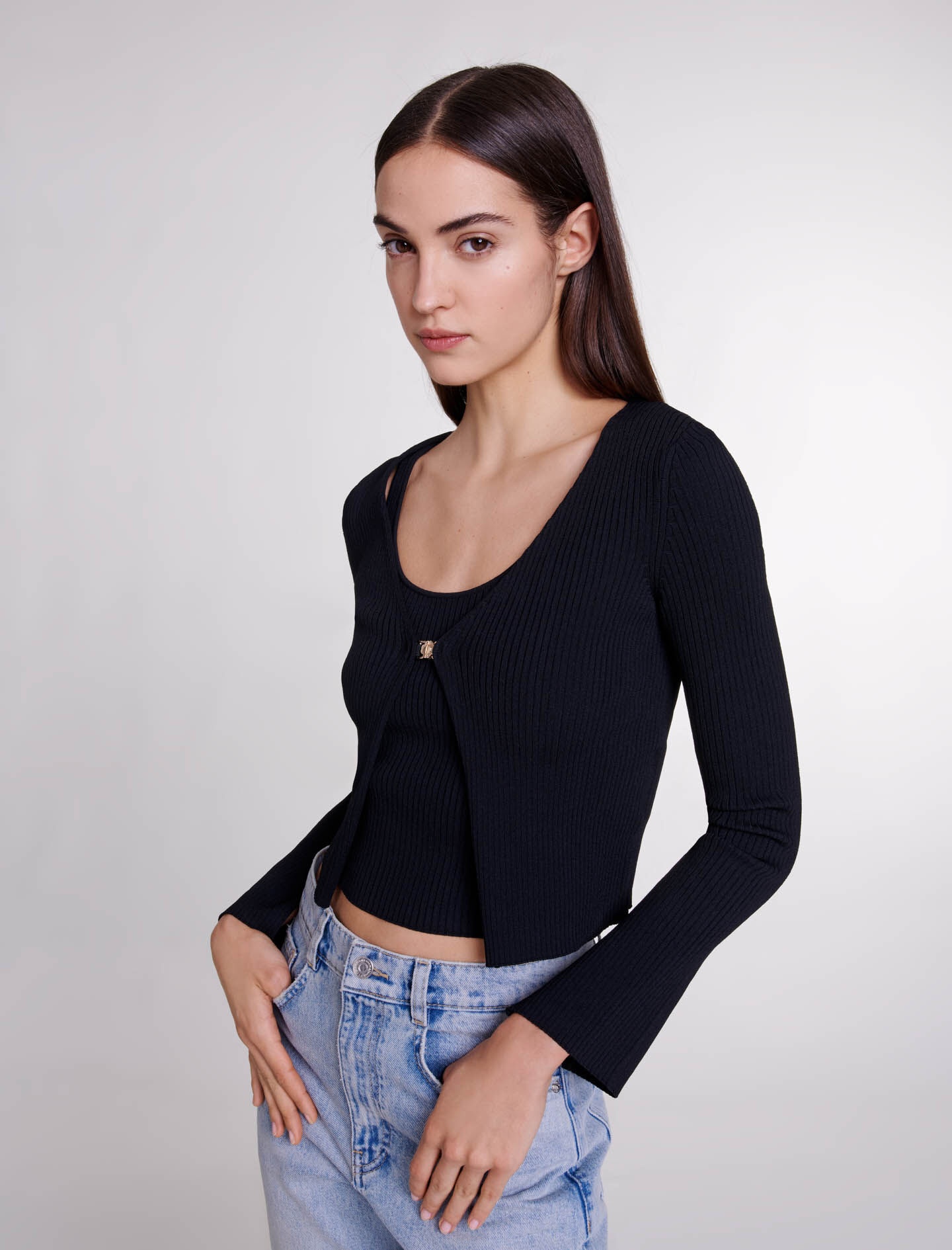 Stretch knit twin set - 5
