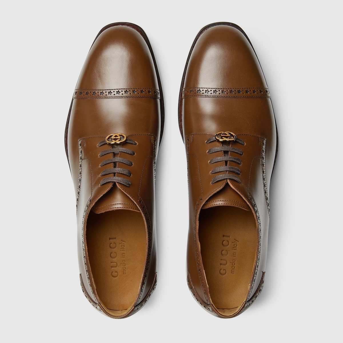 Men's lace-up shoe with brogue details - 5