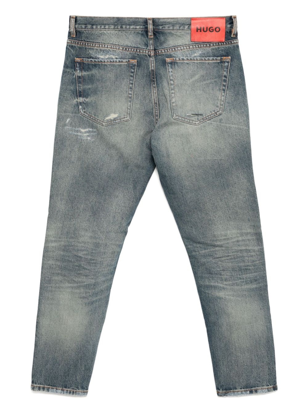 Distressed Vintage-Wash Denim - 2