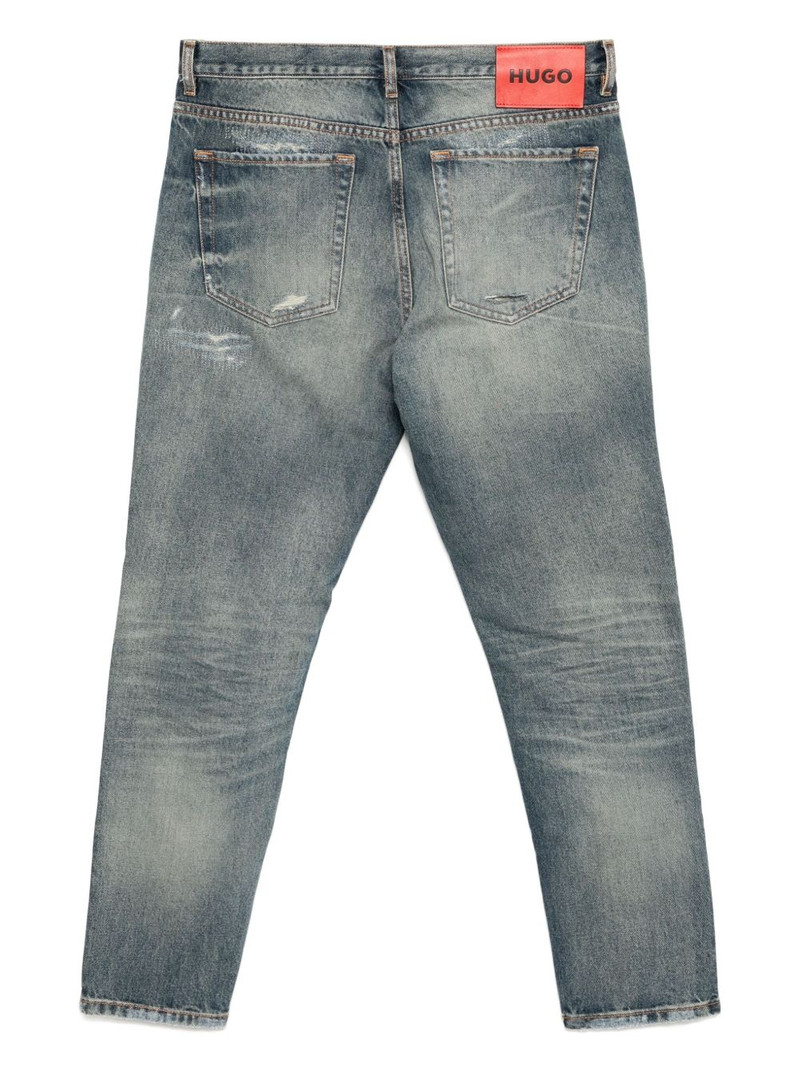 HUGO Distressed Vintage-Wash Denim outlook