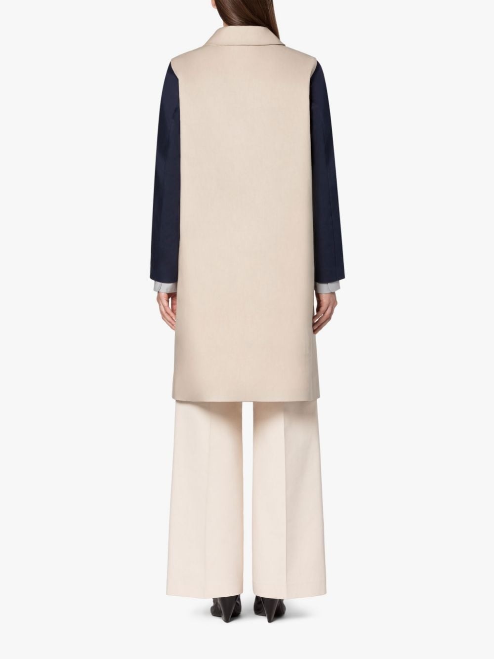 BANTON PUTTY BONDED COTTON COLOUR BLOCK COAT - 4