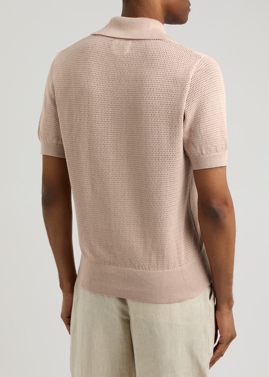 Oliver Spencer Penhale Pointelle-knit Cotton Polo Shirt - 3