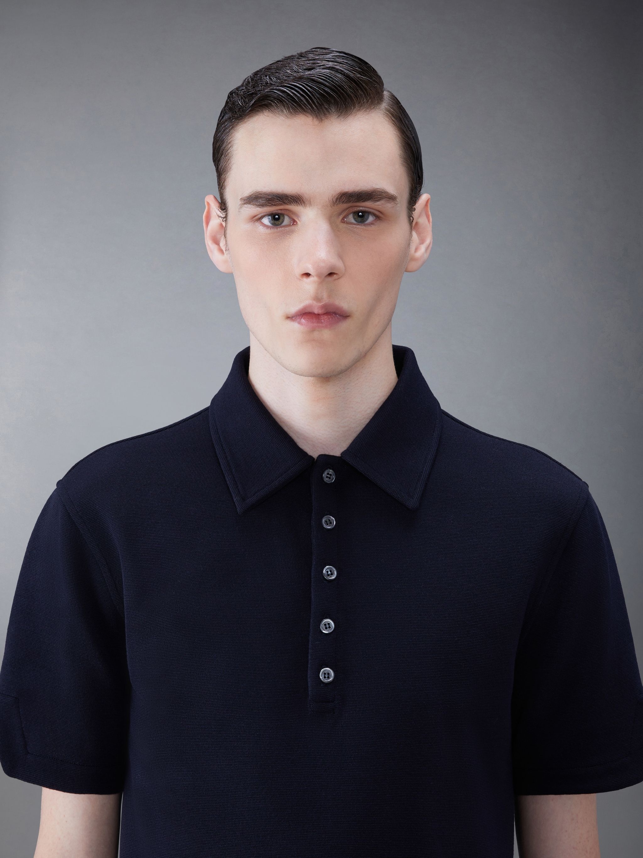 stripe-trim piqué polo shirt - 5