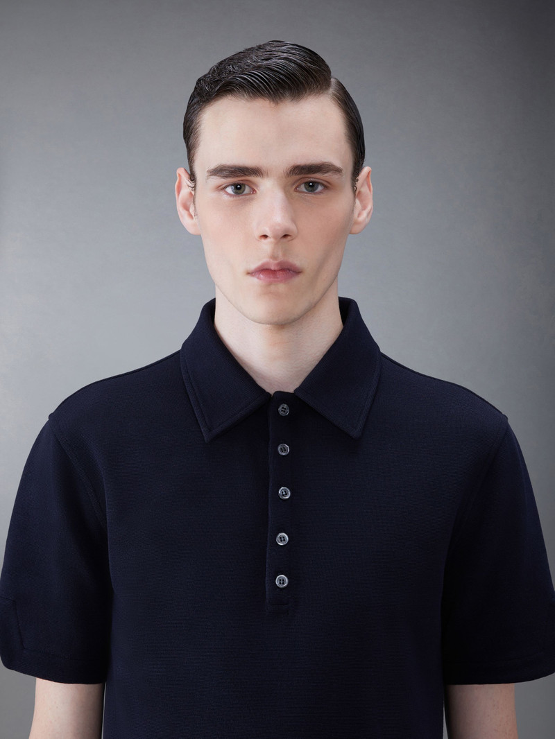 stripe-trim piqué polo shirt 5