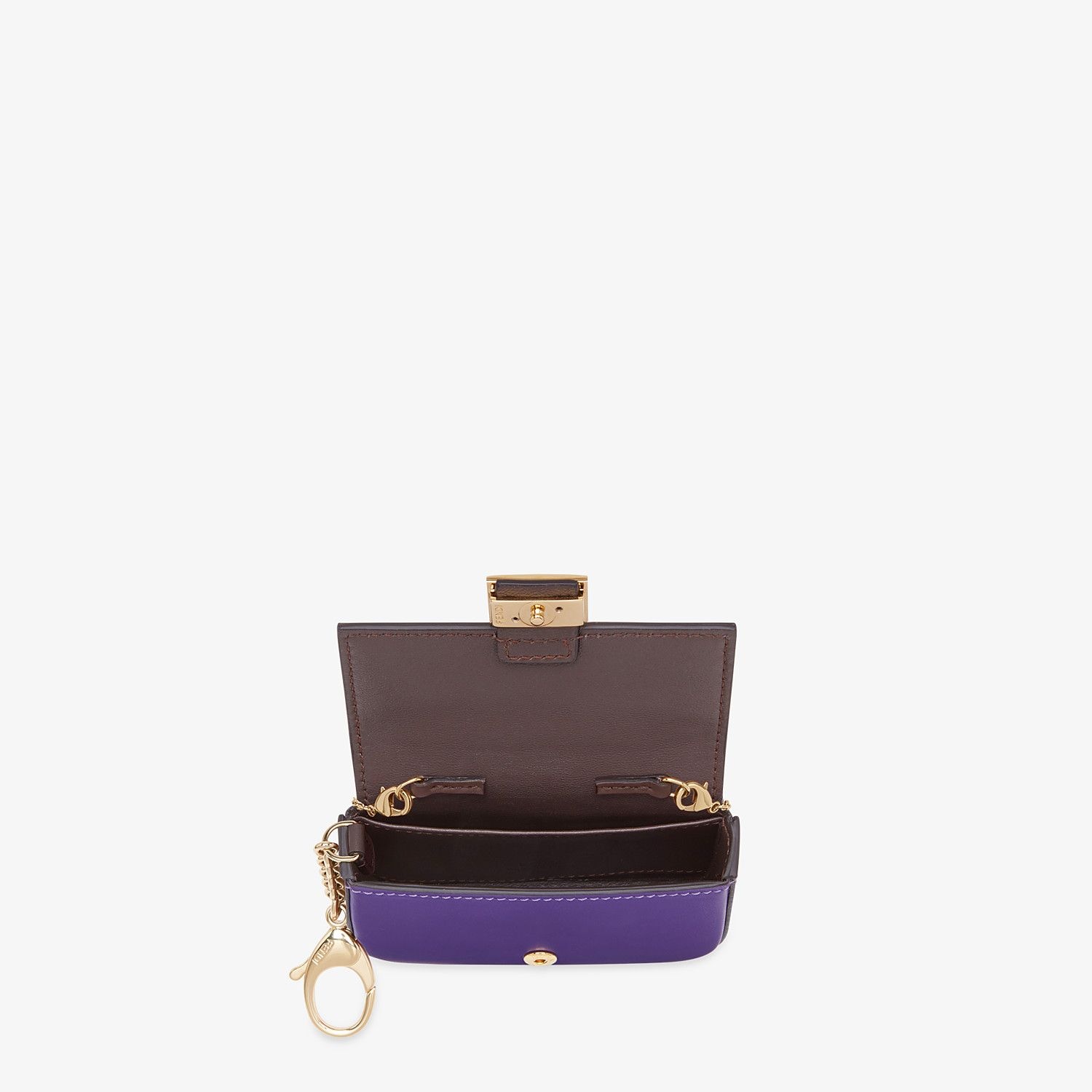 Purple leather charm - 5