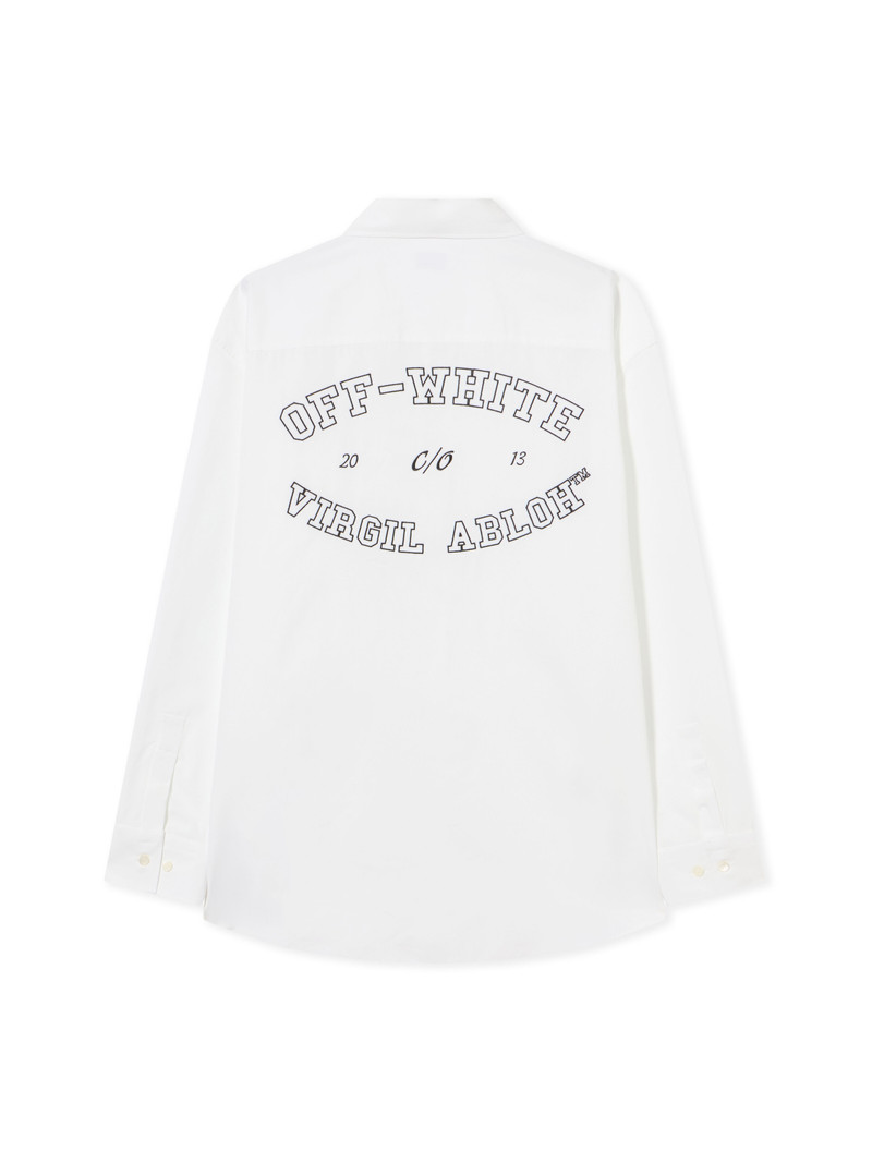White Popeline Oversized Shirt 1