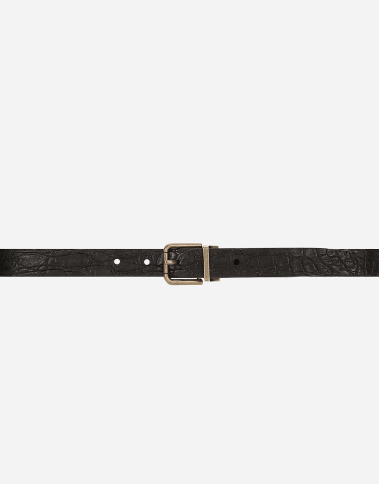 Crocodile skin belt - 3