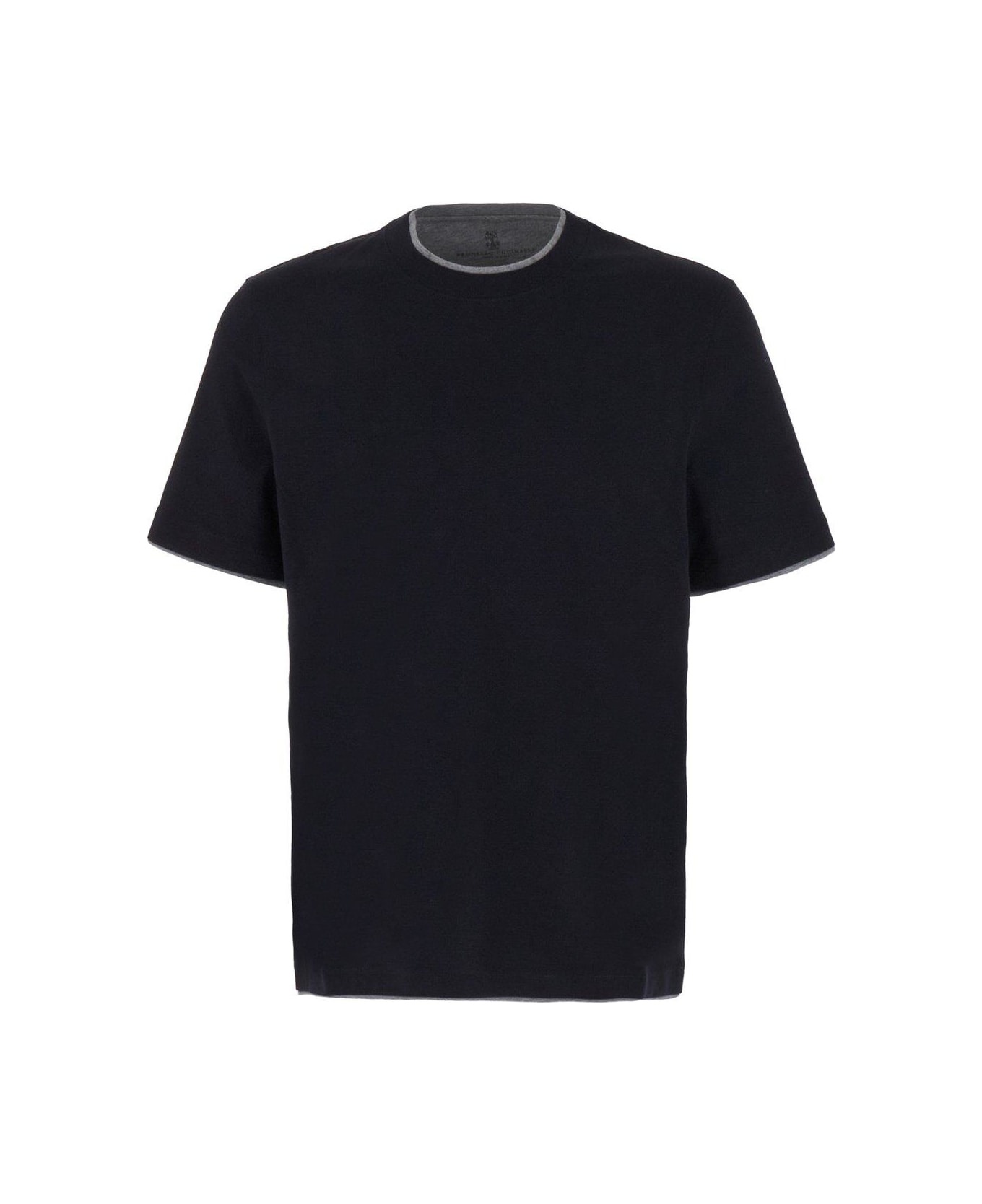 Layered-effect Crewneck T-shirt Brunello Cucinelli - 1