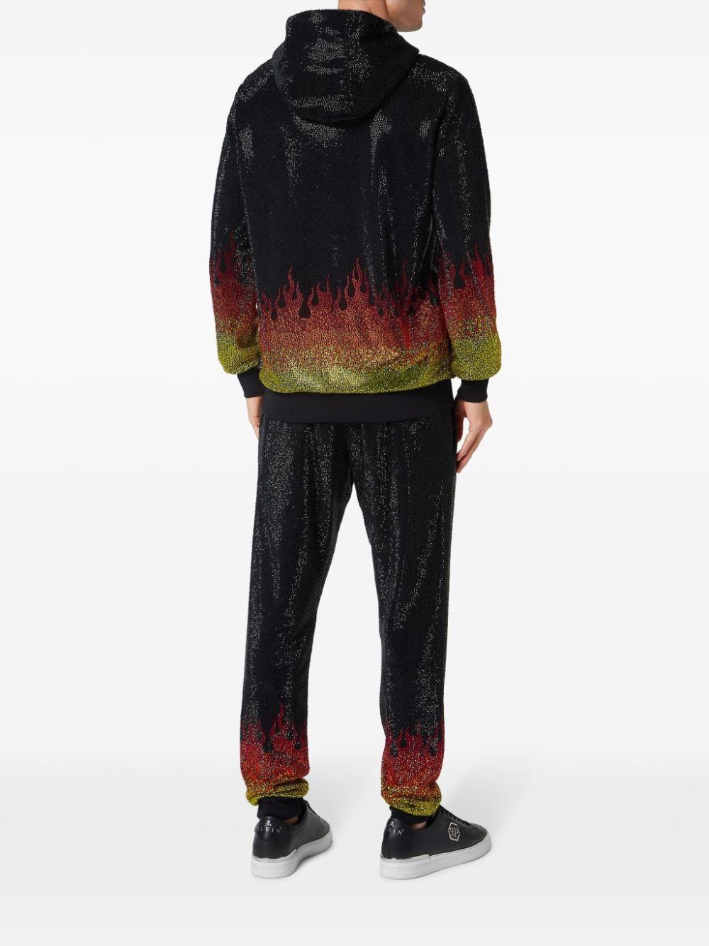 Crystals Flame hooded tracksuit set - 3