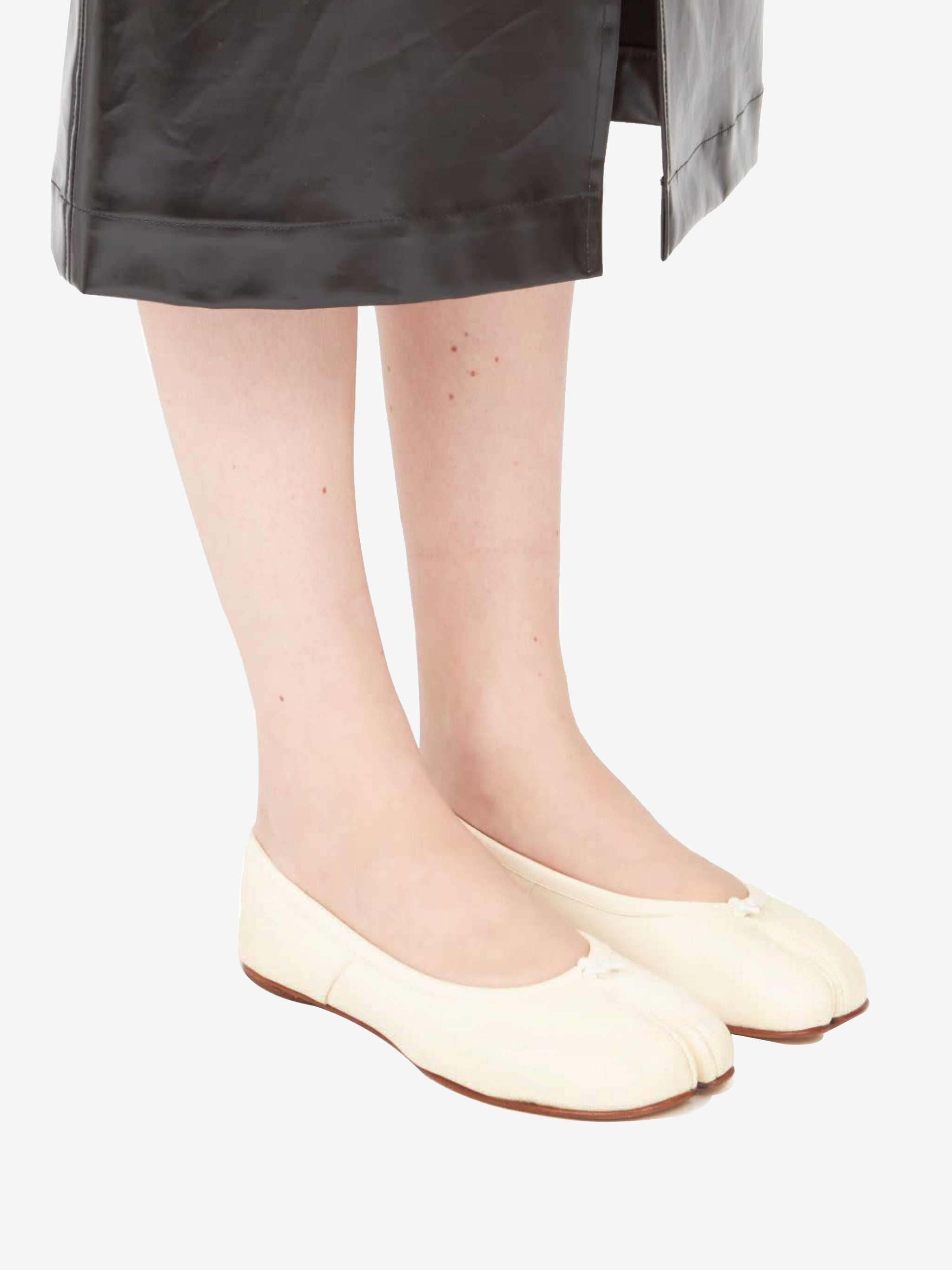 MAISON MARGIELA - Women Calfskin Tabi Ballet Flats - 6