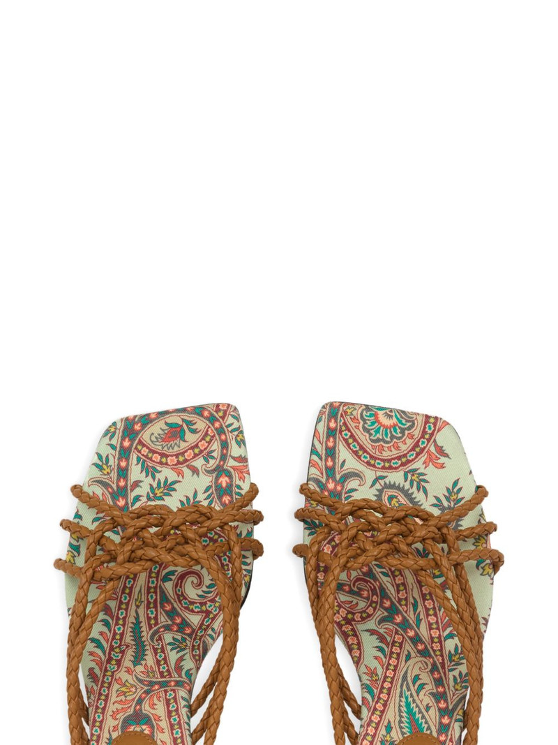 45mm woven kitten-heeled sandals 3