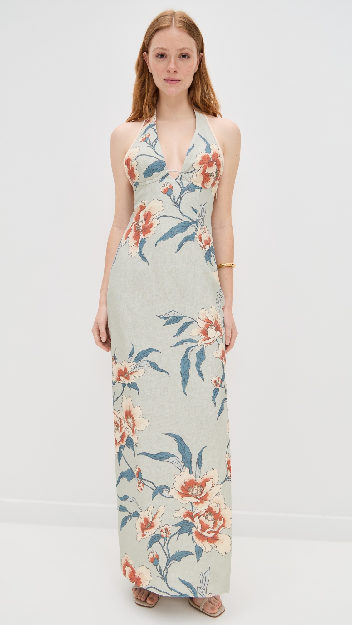 Roisin Halter Midi Dress - 6