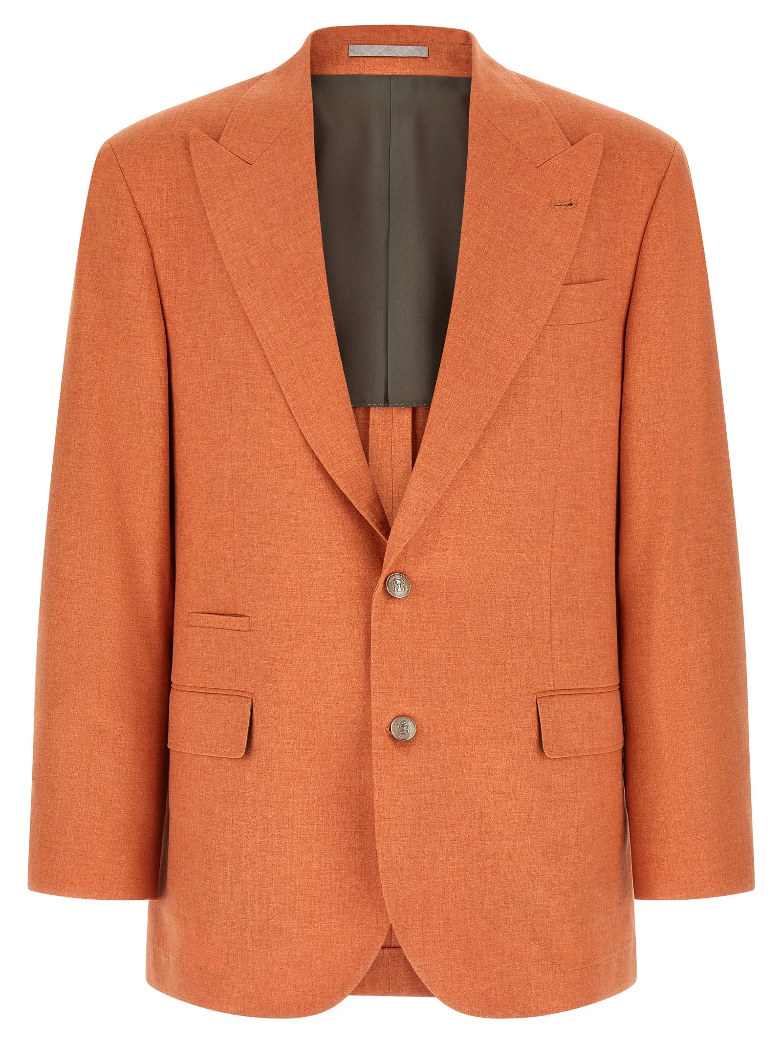Brunello Cucinelli Men Mouliné Canvas Blazer - 1