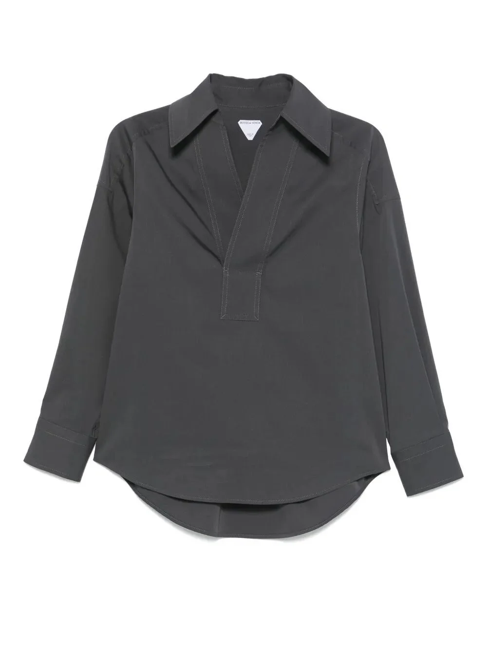V-NECK COTTON SHIRT - 1