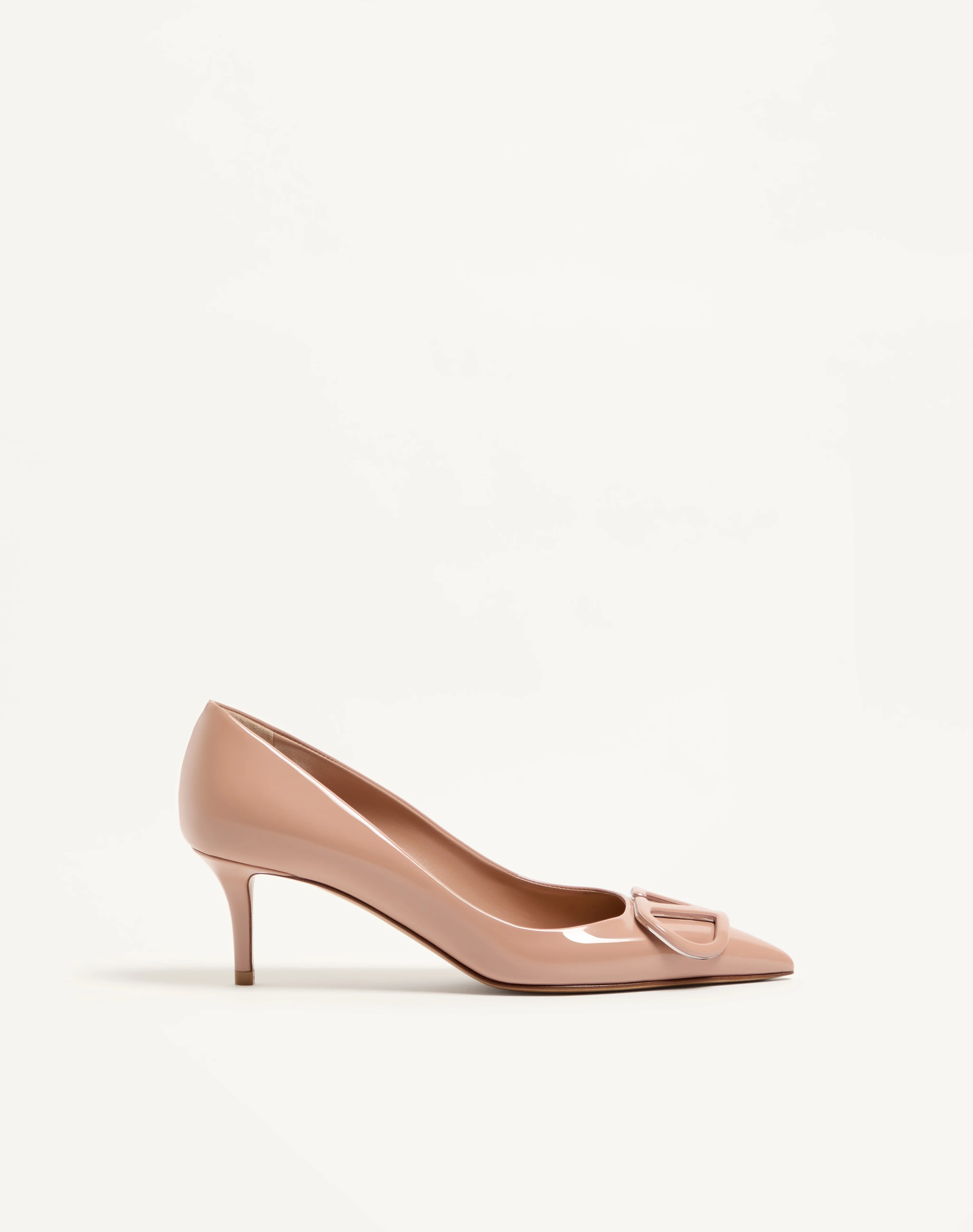 VLOGO SIGNATURE PATENT LEATHER PUMPS 60MM - 1