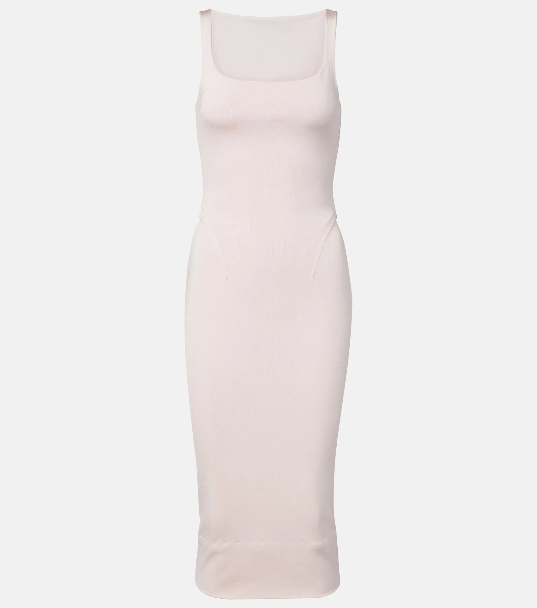 Knitted jersey midi dress - 1