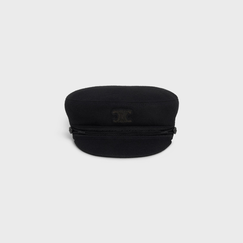 CELINE triomphe sailor cap in wool cloth outlook