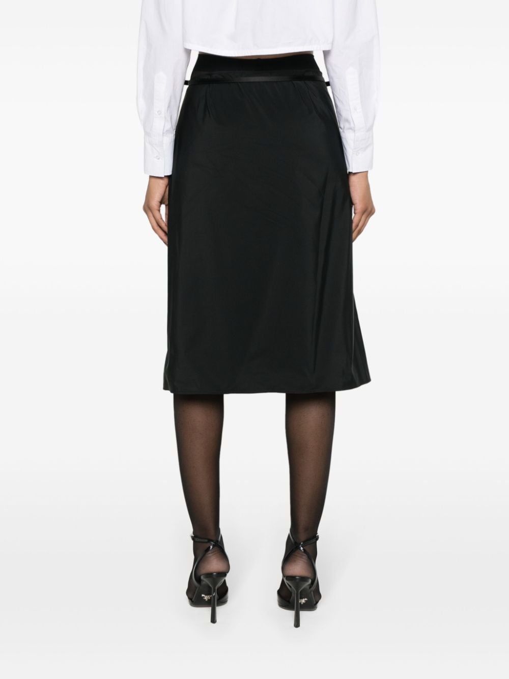 Voyou taffeta wrap skirt - 4