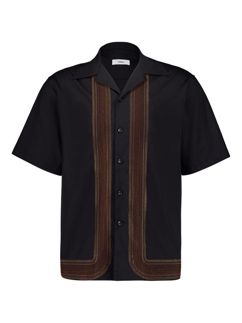 gradient zigzag embroidered shirt 1