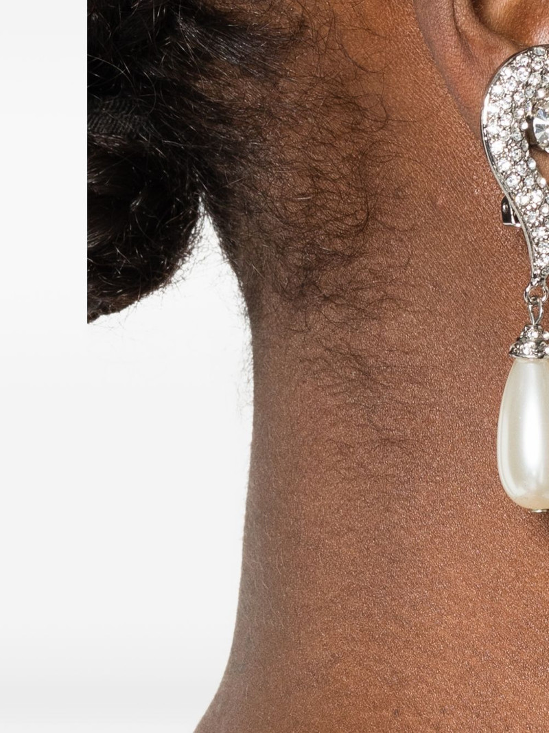 Alessandra Rich faux-pearl earrings outlook