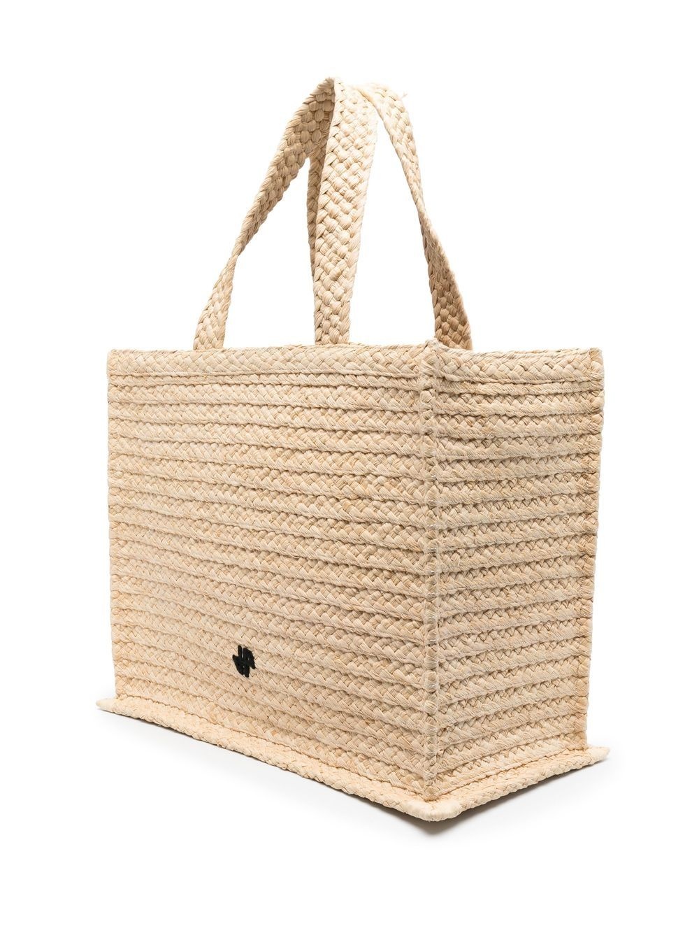 large raffia tote bag - 3