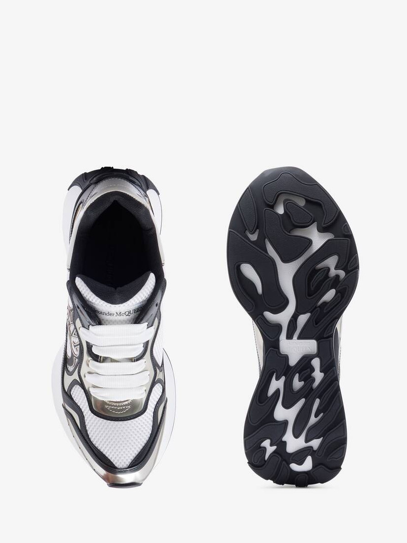 Men's Sprint Runner in White/beige/black 4