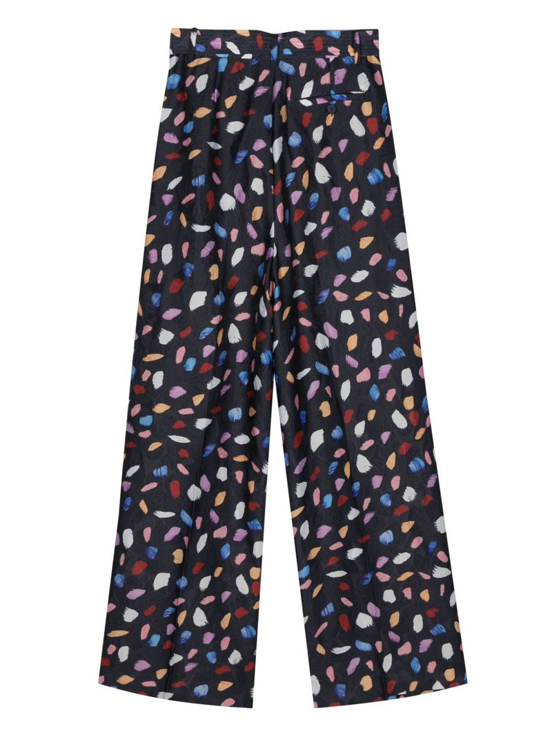 ESSENTIEL ANTWERP Frankrijk graphic-print palazzo pants outlook