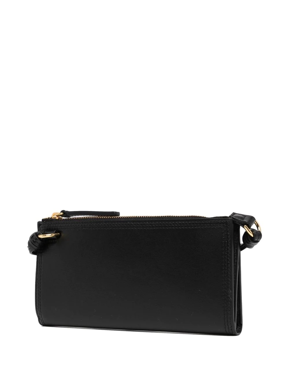 zip-up leather shoulder bag - 3