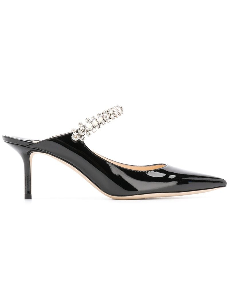 Bing 65mm patent leather mules - 1