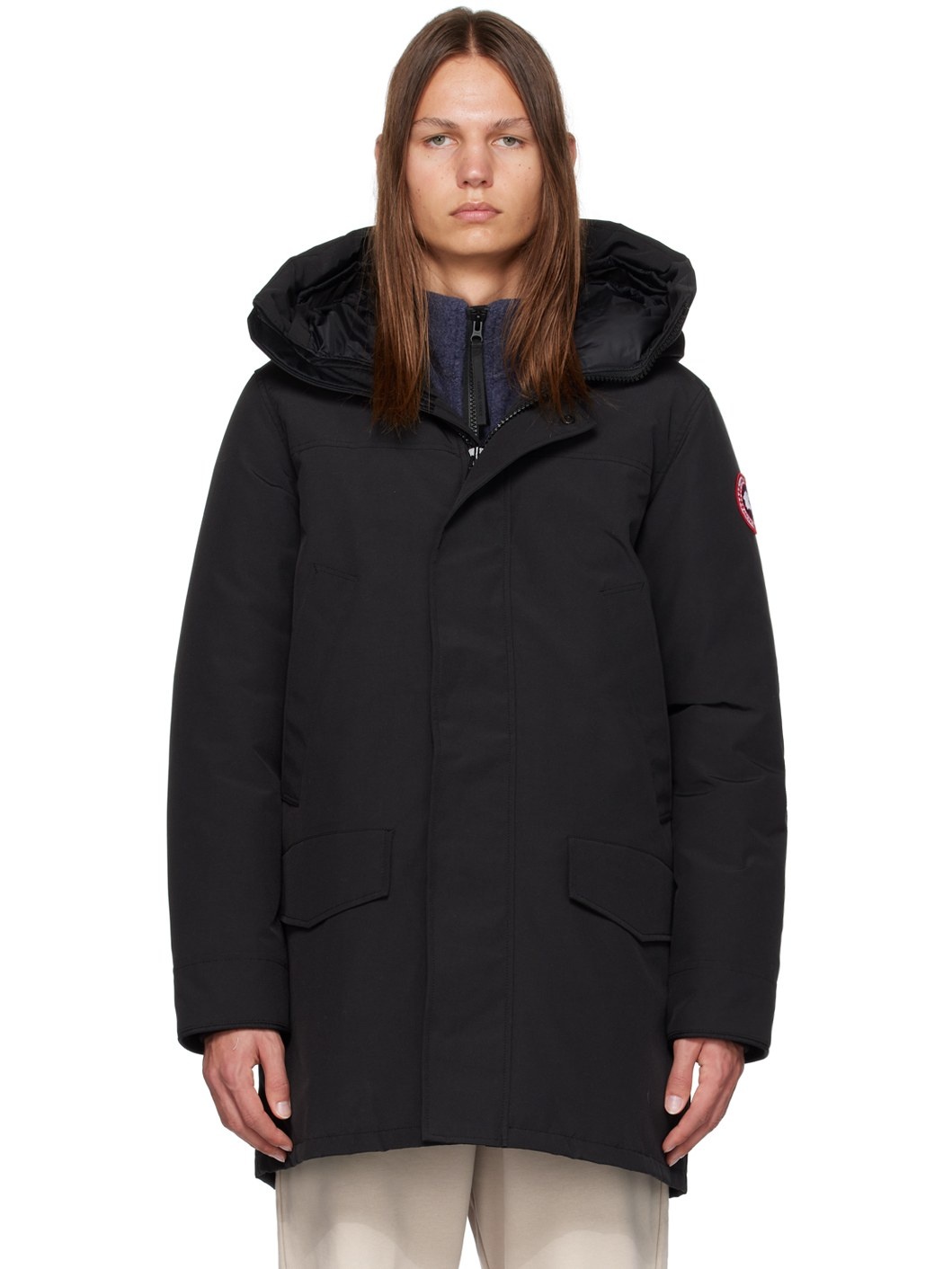 Black Langford Down Jacket - 1