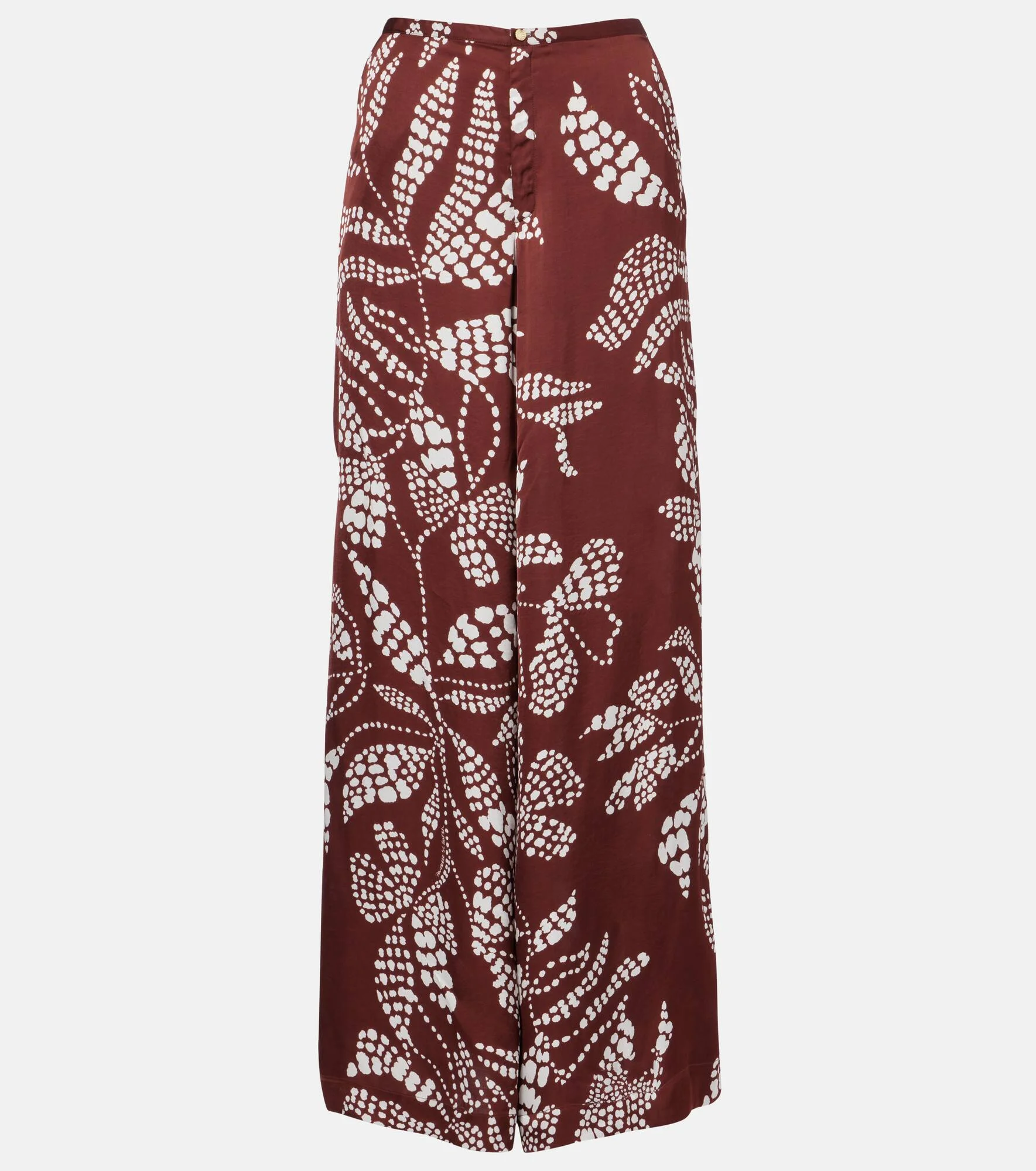 Clea high-rise printed wide-leg pants - 1