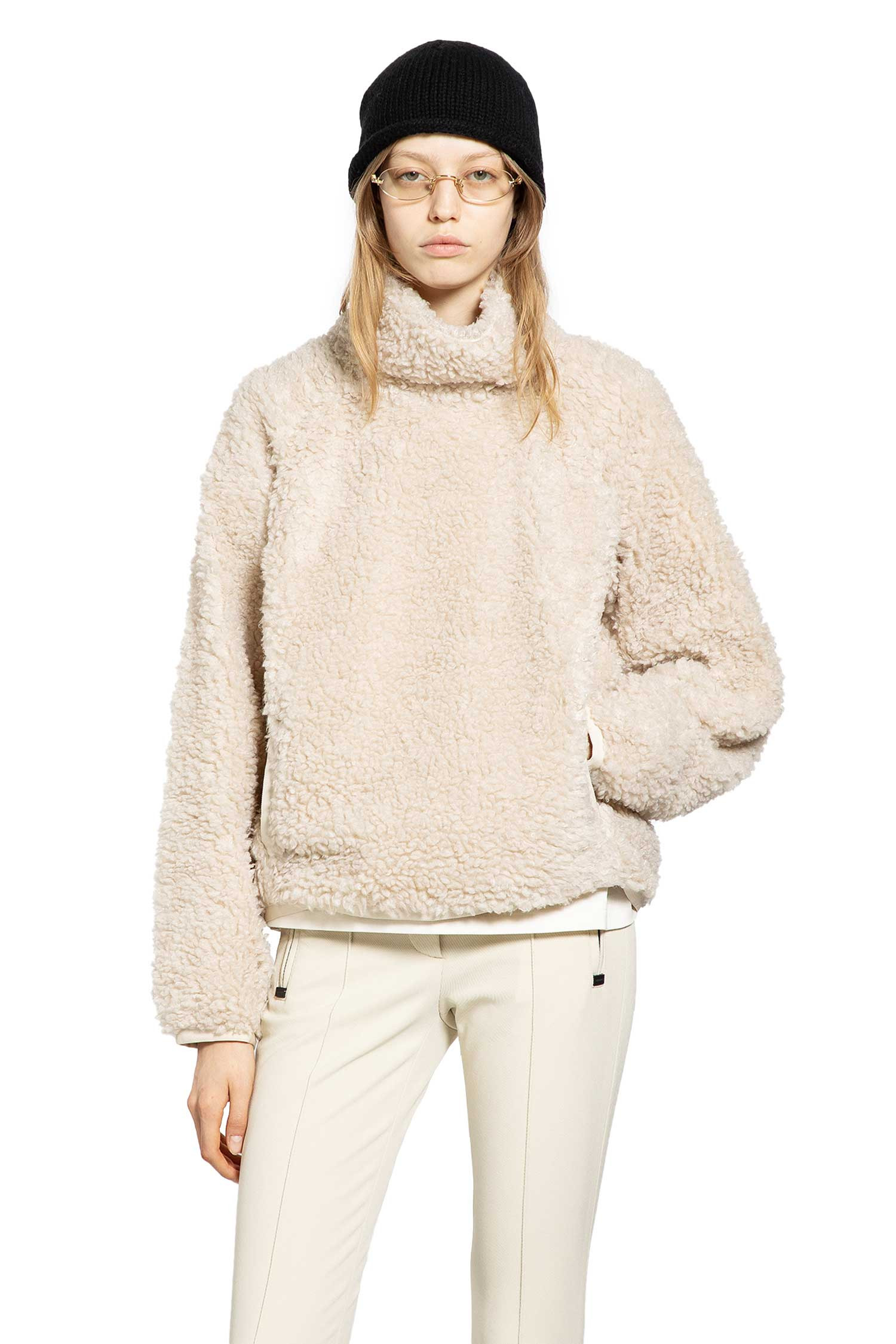Moncler Grenoble Woman Beige Sweatshirts - 6
