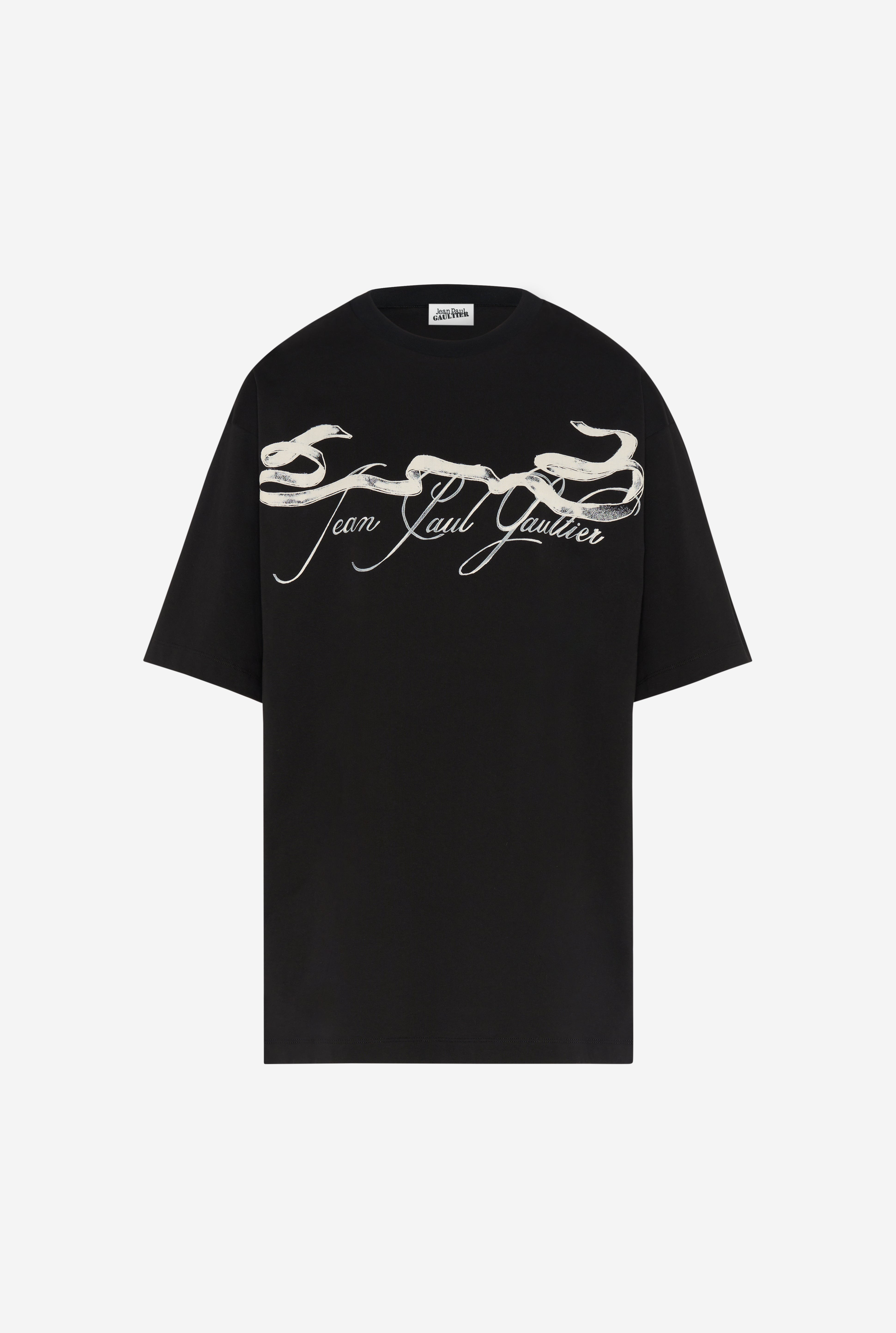 THE OVERSIZED BLACK “TATTOO RUBAN” T-SHIRT - 8