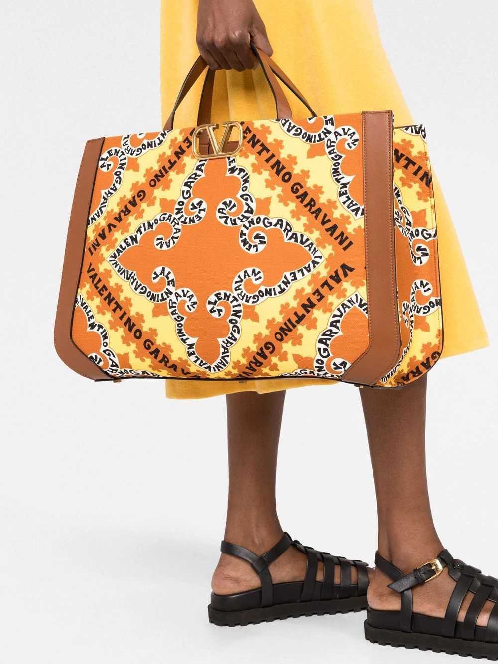 VLogo bandana-print tote bag - 3