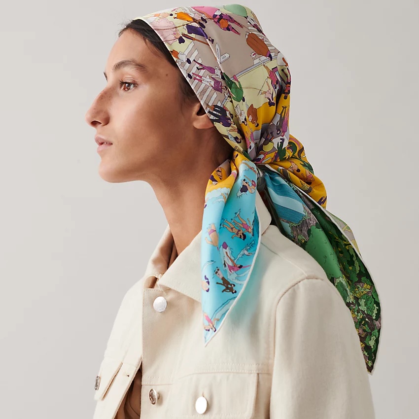 Hermes on The Beach scarf 90 - 2