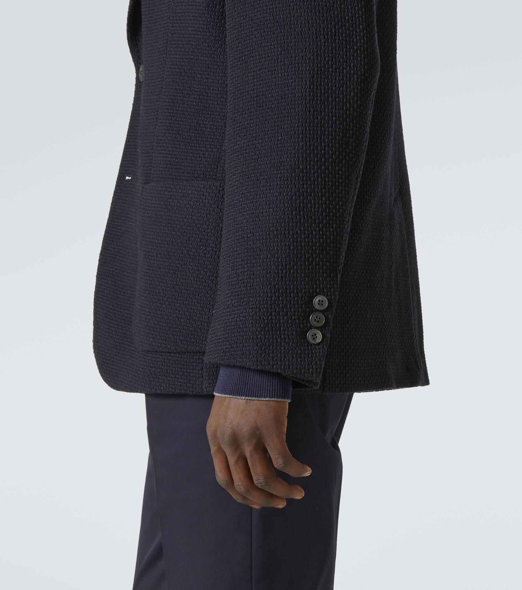 Wool jersey blazer - 6