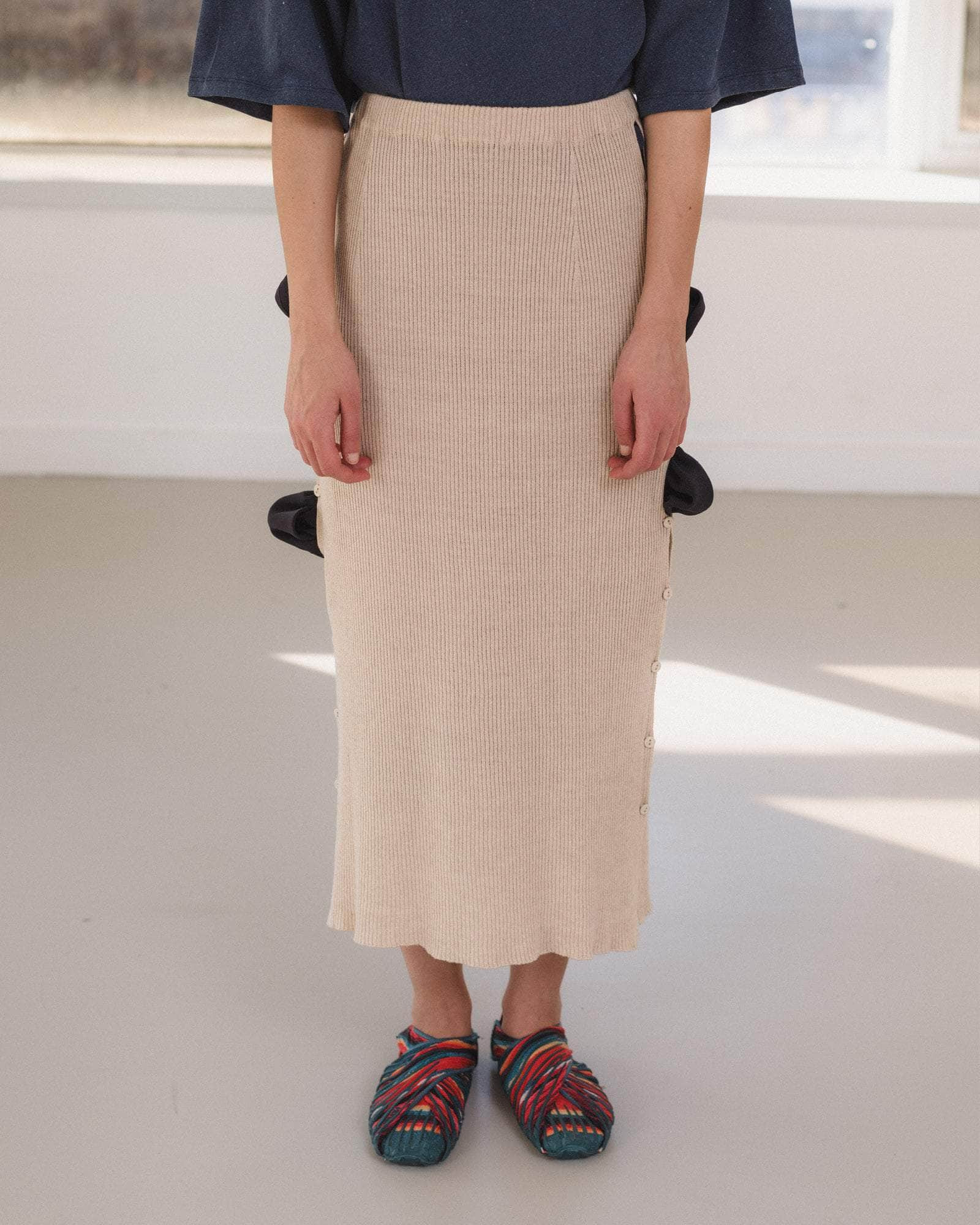 Franca Skirt - Linen Cotton Rib - 5
