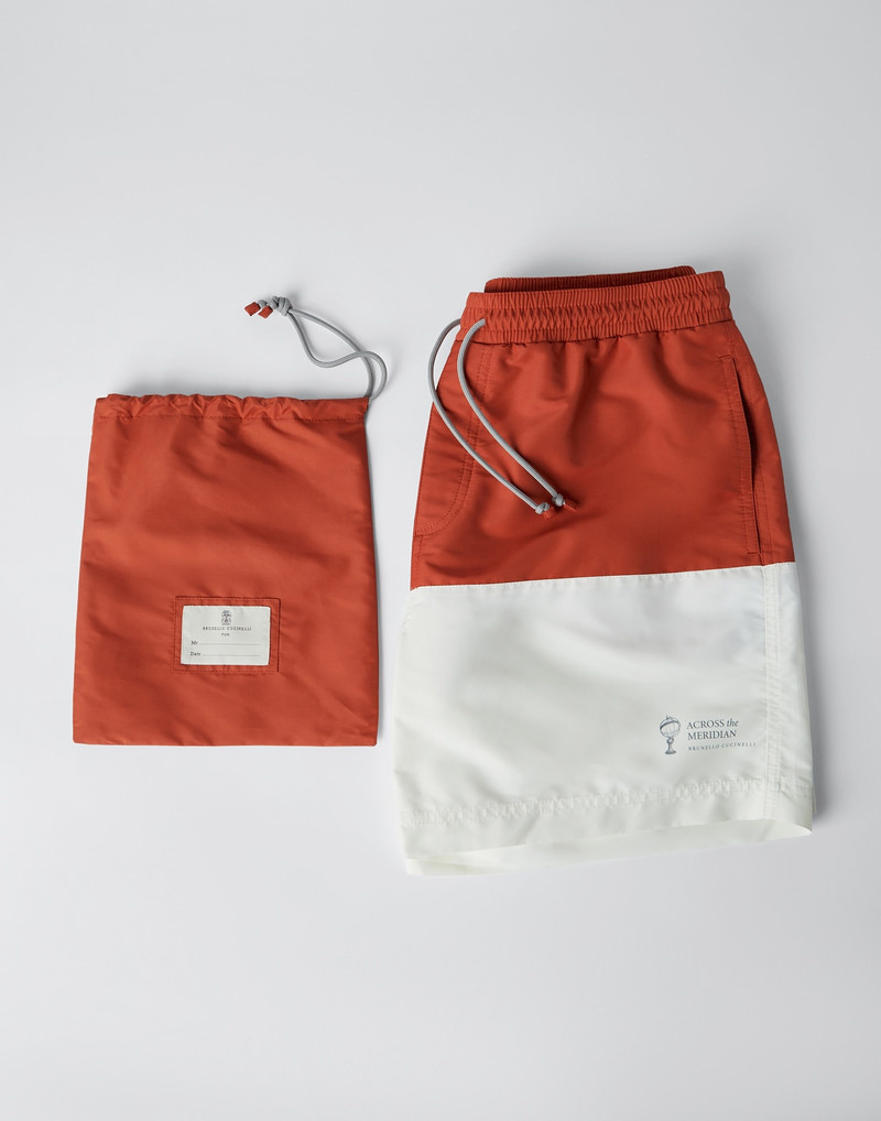 Two-tone swim shorts 4