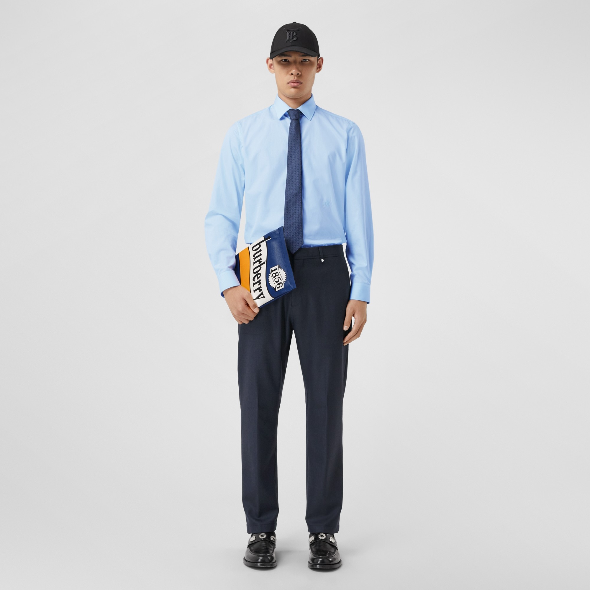 Monogram Motif Wool Tailored Trousers - 2