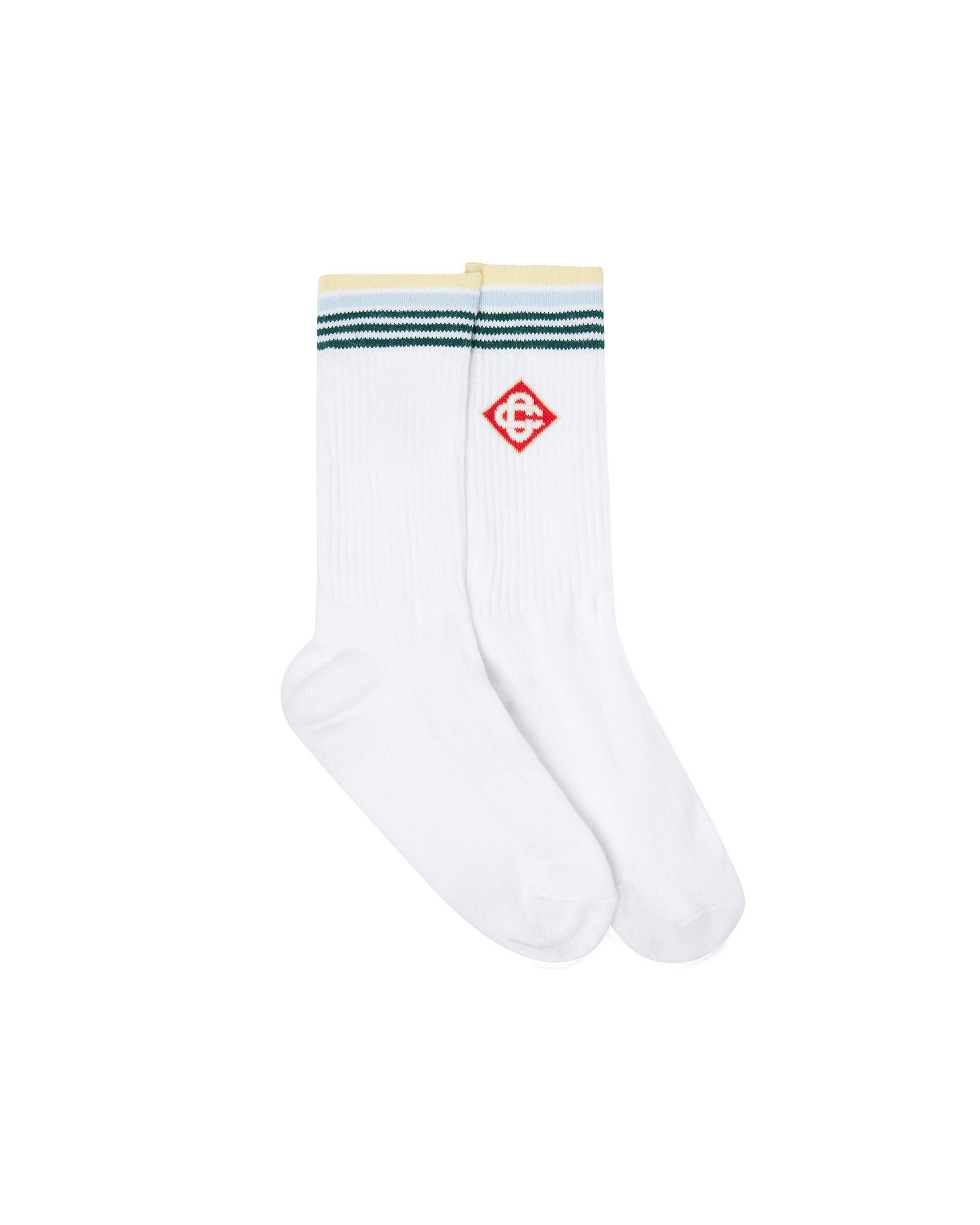 Stripe Monogram Sport Socks - 1