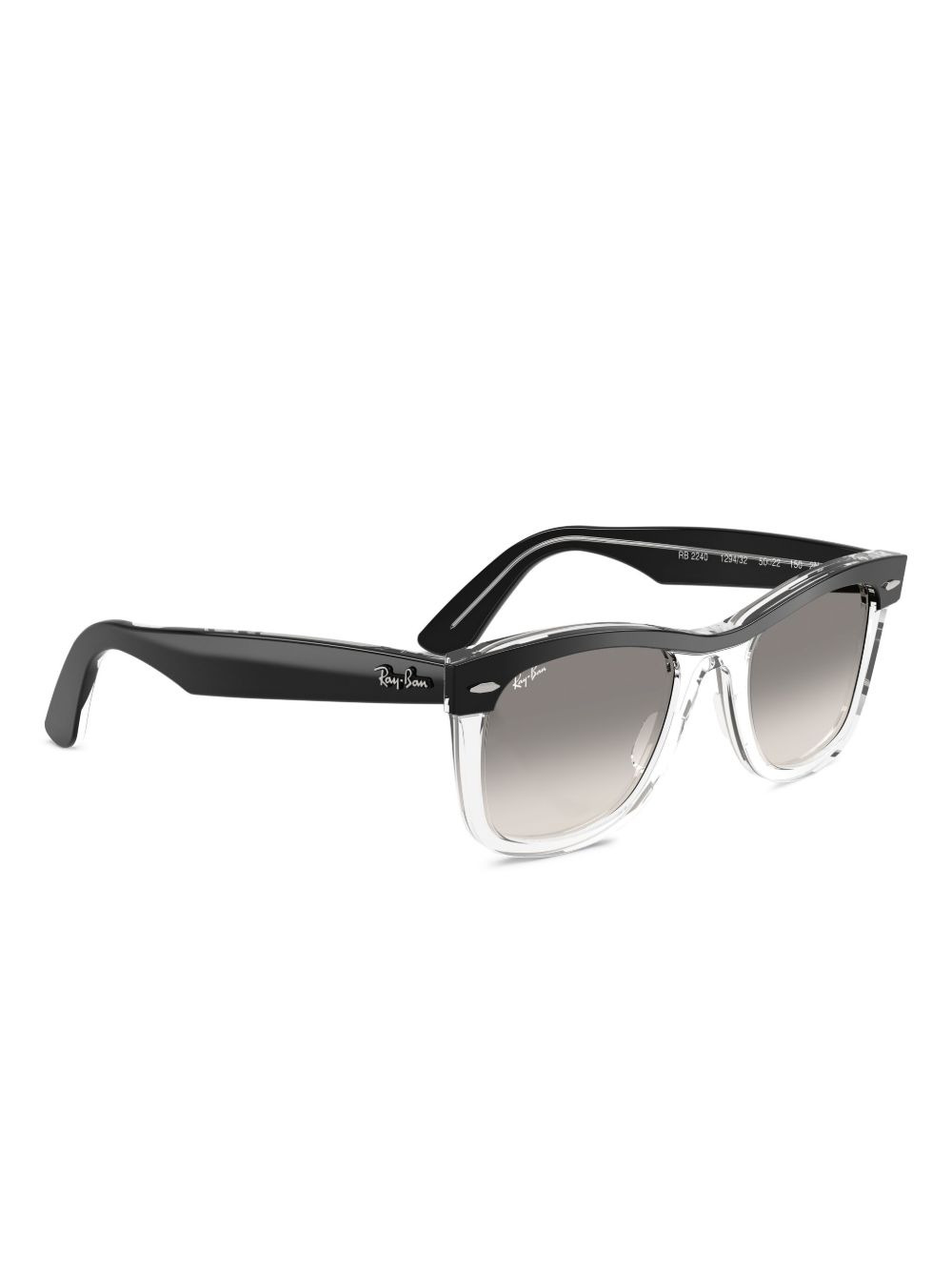 square-frame polished sunglasses - 3