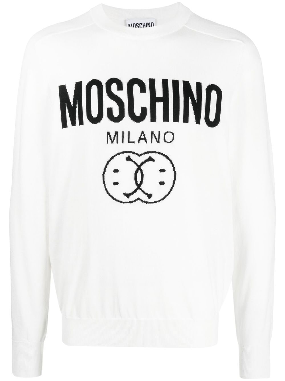 logo-print cotton sweatshirt - 1