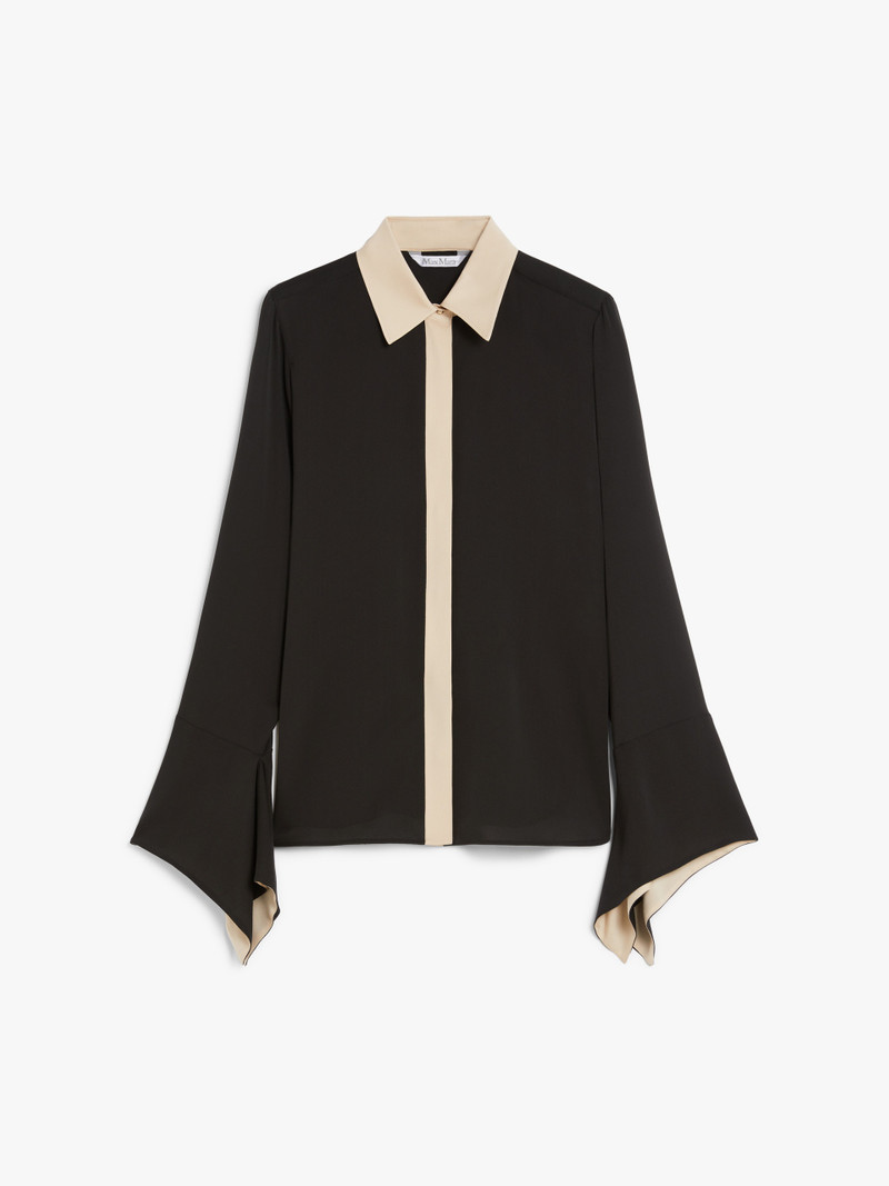 PIO Colour block silk shirt - 1